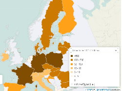 Raps Anbaufläche Europa 2012-2023