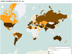 Trauben Anbaufläche weltweit 1961-2021